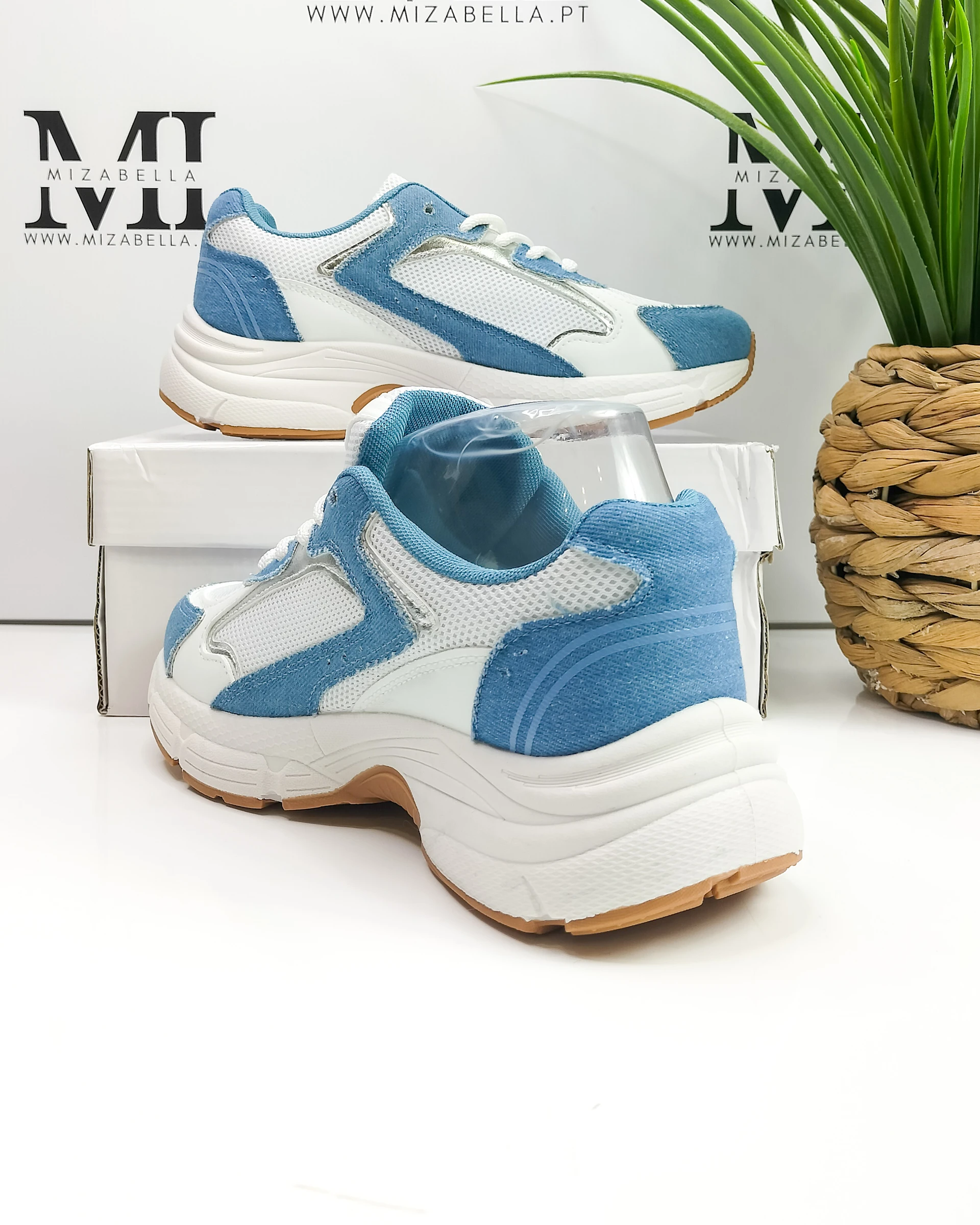 Tênis / Sapatilha branca e azul jeans tamanho 37 – photo 7